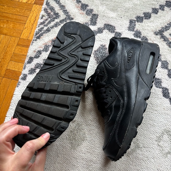 Nike Air Max SC triple black ALL LEATHER * fairly rare - Picture 5 of 16